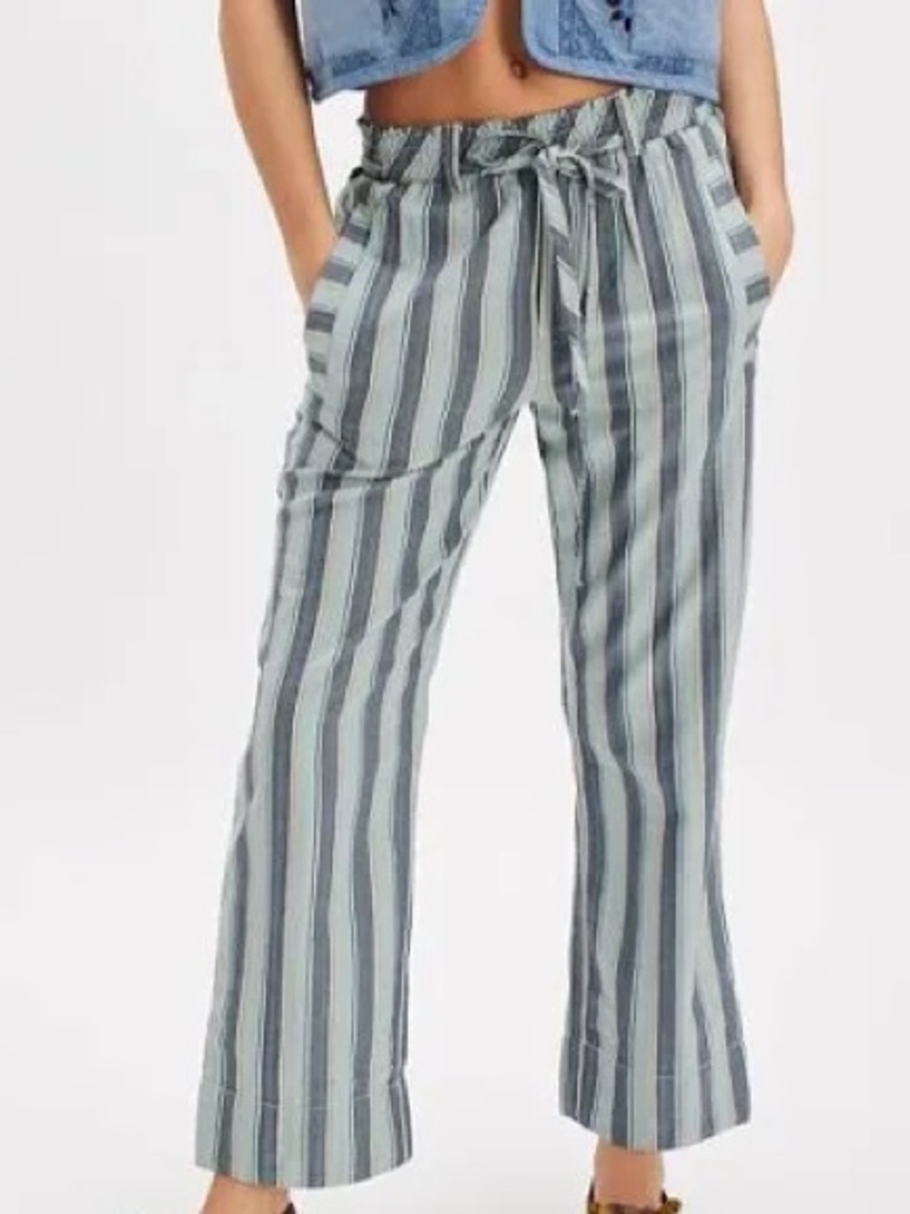 Free People Marielle Striped Pull On Pants